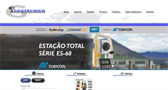 Desktop Screenshot of geotecnica.com.br