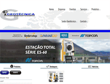 Tablet Screenshot of geotecnica.com.br